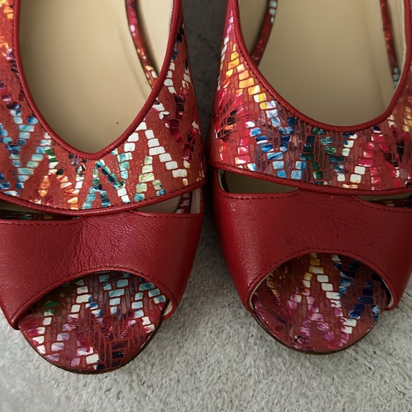 Amalfi flats red 9 Italy leather - Picture 6 of 6